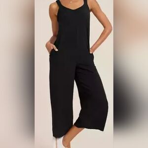 Maurice's Black Crop Romper